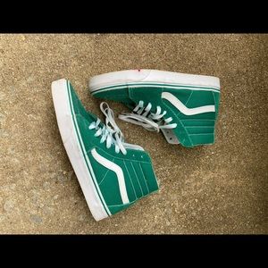 Green hi top vans